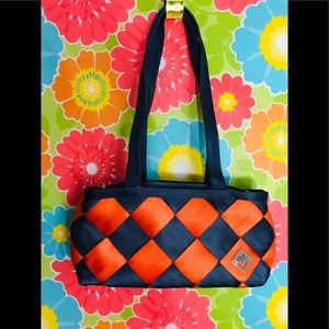 Original Maggiebag Seatbelt Bag. Orange blue. NWOT